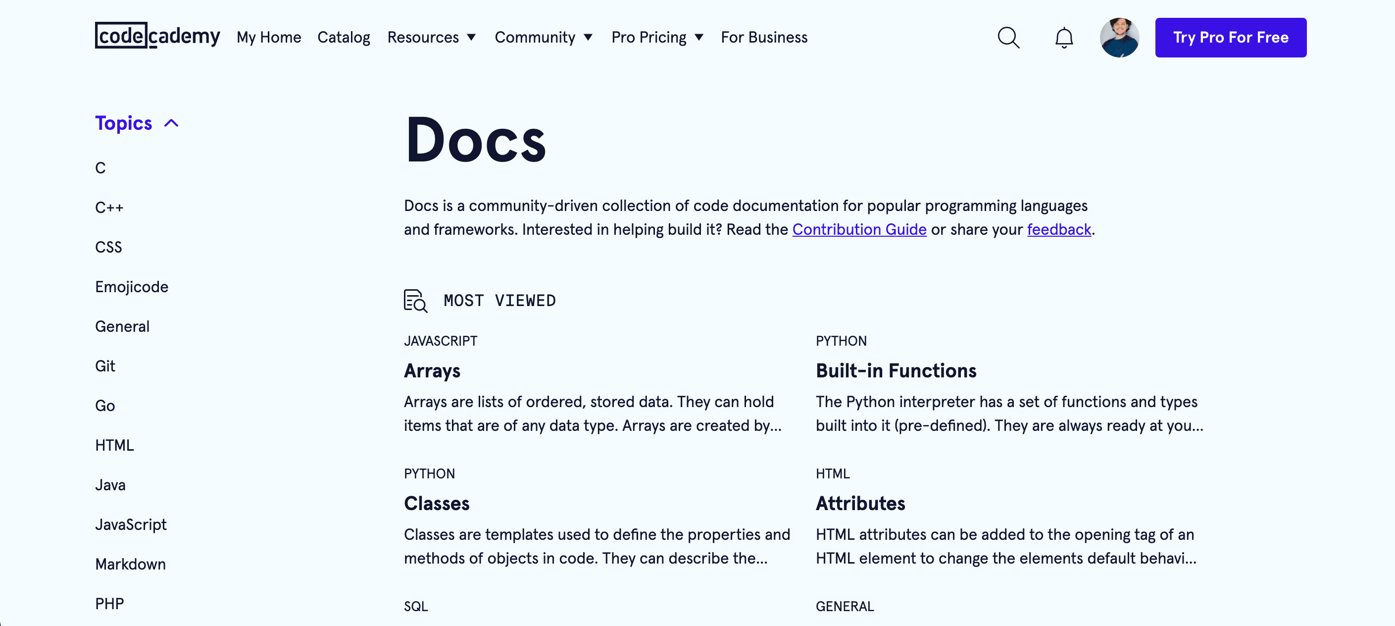 How to Contribute to Codecademy Docs